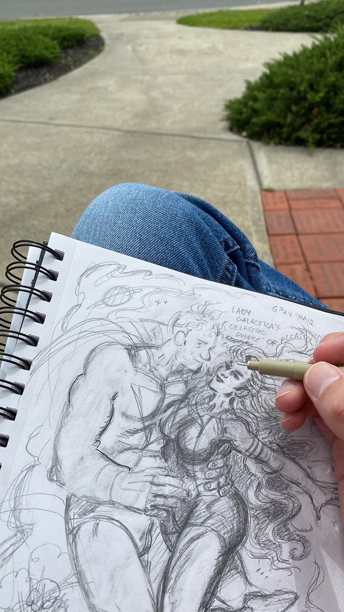 tjkirsch's tweet photo. About to ink the ever-loving fuck out of this drawing. Cheers 😎 https://t.co/iUKbAbfPC9