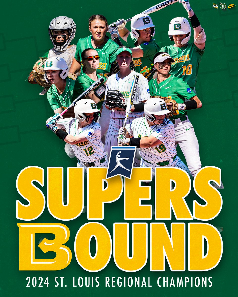 Belhaven Blazers (@belhavenblazers) on Twitter photo ๐๐๐๐๐๐ ๐๐๐๐๐
The Blazers are headed back to the Super Regionals for a third straight season after sweeping through the St. Louis Regional
Belhaven awaits the winner of the Montgomery Regional in next weekend's best-of-three series
#GoGreen | #d3sb | <a href="/BelhavenSB_/">Belhaven Softball</a> ๐๐๐๐๐๐ ๐๐๐๐๐
The Blazers are headed back to the Super Regionals for a third straight season after sweeping through the St. Louis Regional
Belhaven awaits the winner of the Montgomery Regional in next weekend's best-of-three series
#GoGreen | #d3sb | <a href="/BelhavenSB_/">Belhaven Softball</a>
