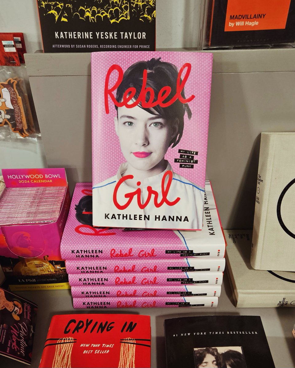 .@kathleenhanna, the pioneering punk singer, artist & frontwoman of @theebikinikill and @letigreworld, just released her new memoir 'Rebel Girl: My Life as a Feminist Punk' (via @eccobooks). ⚡️ Get yours in-store at Amoeba Hollywood!