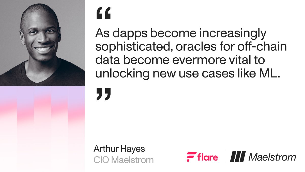 'As dapps become increasingly sophisticated, oracles for off-chain data become evermore vital to unlocking new use cases like ML.'

The FTSO, Flare's fast, low-cost & scalable enshrined oracle, is built for these.

@CryptoHayes sees big potential in Flare: maelstromfund.substack.com/p/igniting-the…