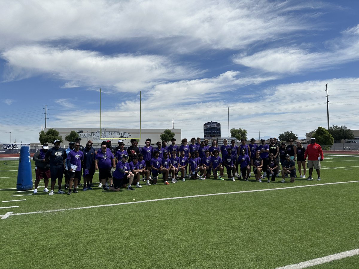 All of the players who participated in the HBCU Camp, along with organizers and coaches in attendance. This is only going to get bigger