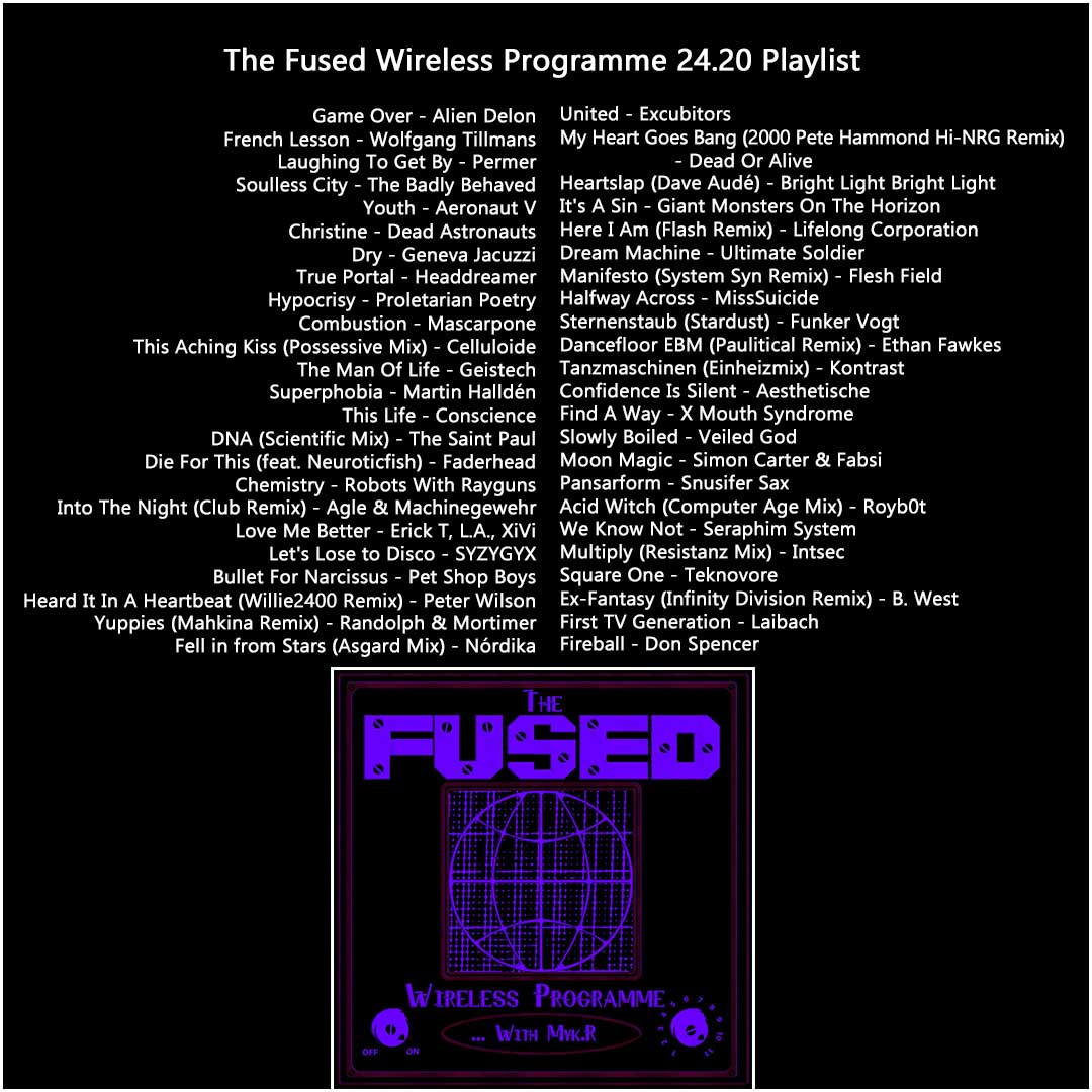 You can now hear The Fused Wireless Programme 24.20 via fused.thenovalounge.com/valve/2024/05/… @bigsatsumaradio @LDRwaves @wcblackpool #EBM #Industrial #Electropop #electronicmusic #avantgarde #onlineradio #mykr #submissions #newmusic #allaboutthemusic #mixlettes #mixcloud