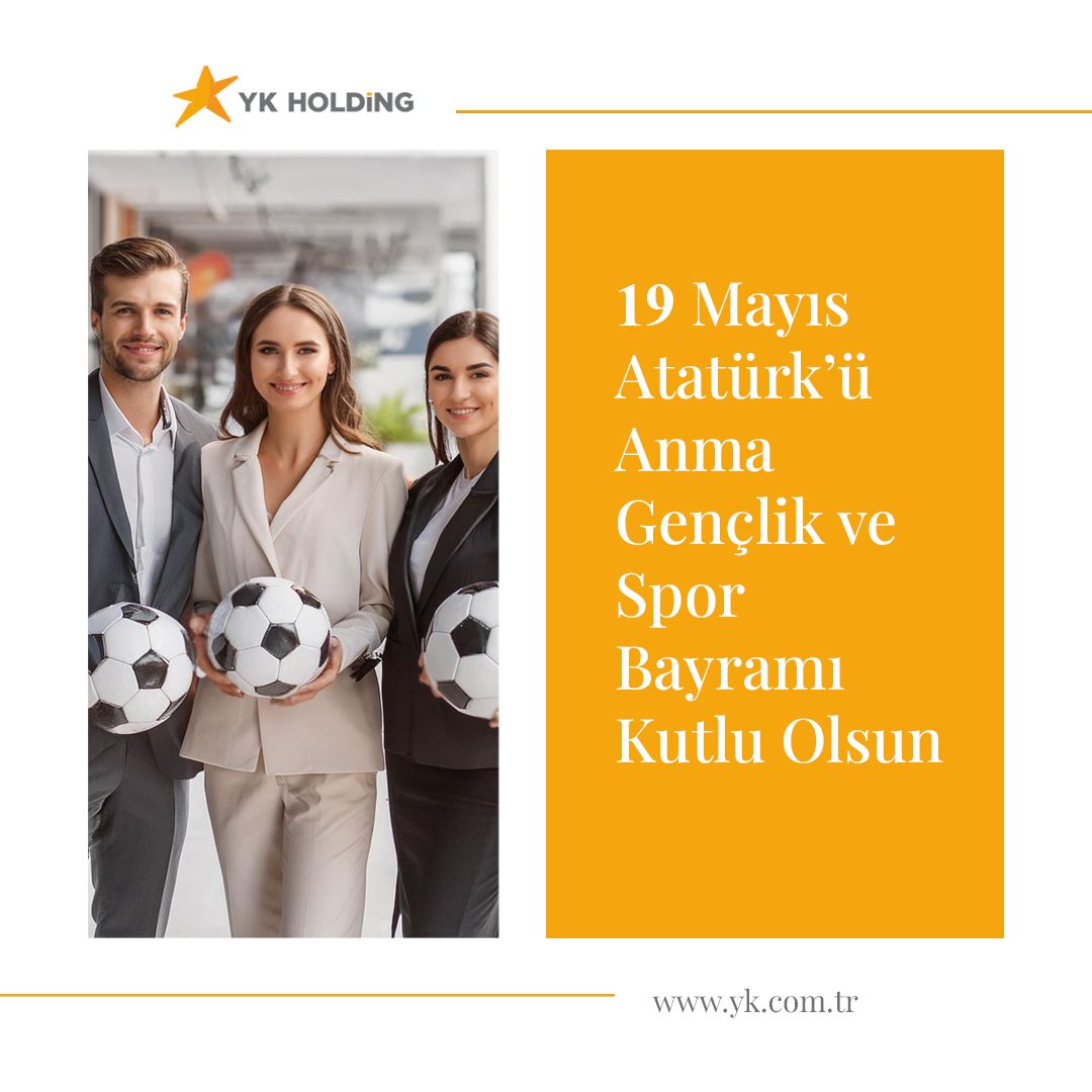 19 Mayıs Atatürk'ü Anma, Gençlik ve Spor Bayramı Kutlu Olsun.
#ykholding #19mayıs #atatürk #mustafakemalatatürk #19mayısatatürküanmagençlikvesporbayramı #19mayıs1919 #samsun
