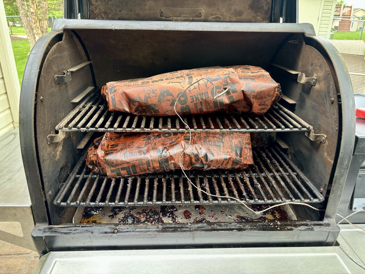 kf0s's tweet photo. Did two briskets for #TraegerDay on my @TraegerGrills. Came out great as always. https://t.co/p4orr1SpIs