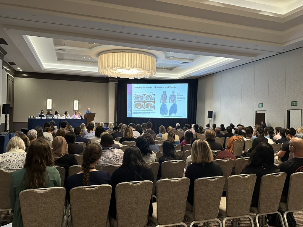 Packed room to hear an outstanding speaker panel at the patients and experts forum during #ATS2024 | @atscommunity @HPSNetwork @scleroderma @LAMFoundation @CF_Foundation @CFRI_CureCF @PFFORG @StopSarcoidosis @VasculitisFound @PHAssociation @phaware @AllergyAsthmaHQ @RareDiseases
