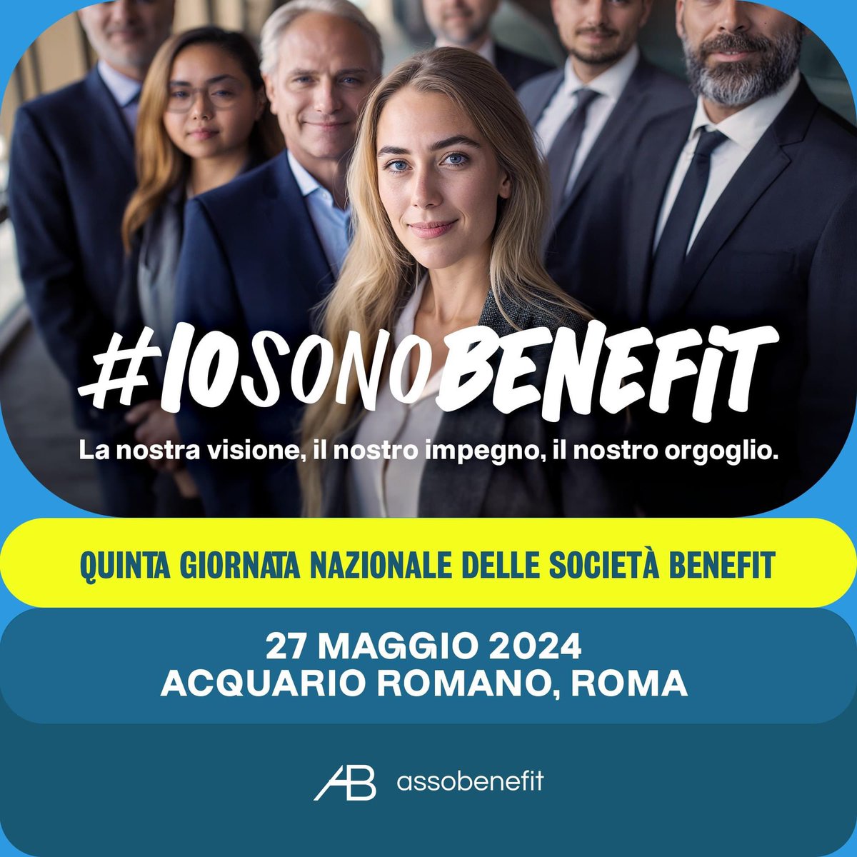 🗓 🌐 Quinta Giornata Nazionale delle #Societàbenefit
Il futuro dell’economia ti aspetta il 27 maggio. 
Scopri il programma e registrati: eventbrite.it/e/quinta-giorn…

#Assobenefit #IoSonoBenefit