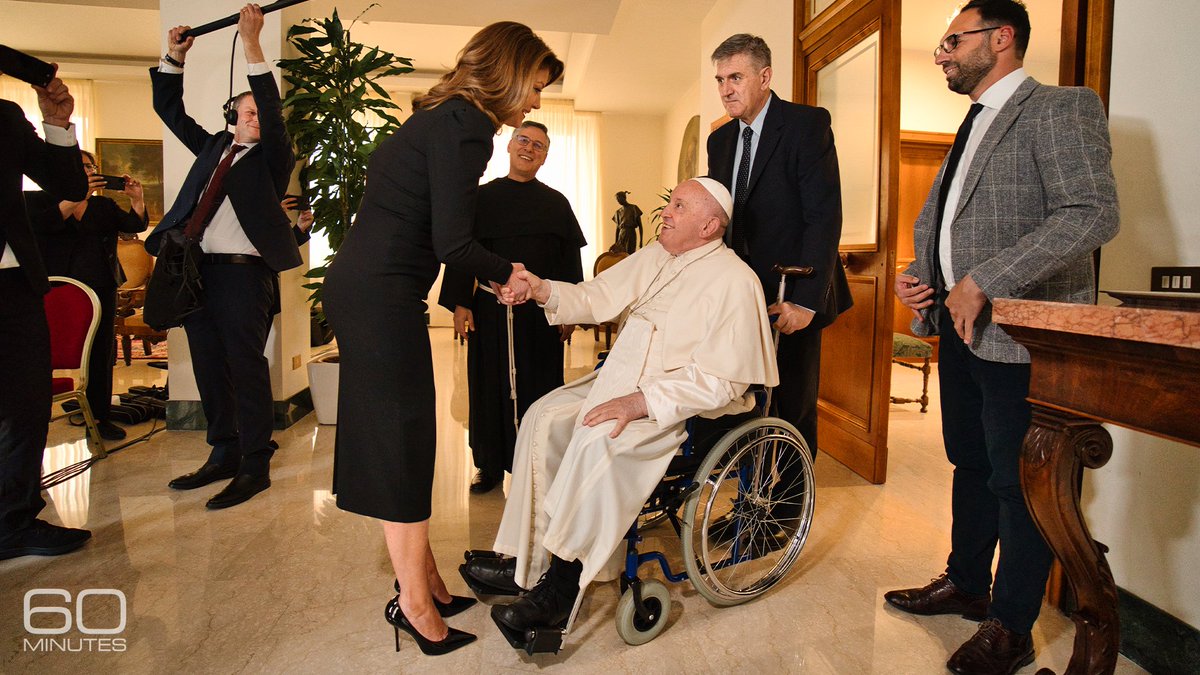 60 Minutes was granted a rare interview with the pope. @NorahODonnell spoke with him, in his native Spanish, through a translator, for more than an hour. Not lost in translation was the 87-year-old’s warmth, intelligence, and conviction. Tonight.