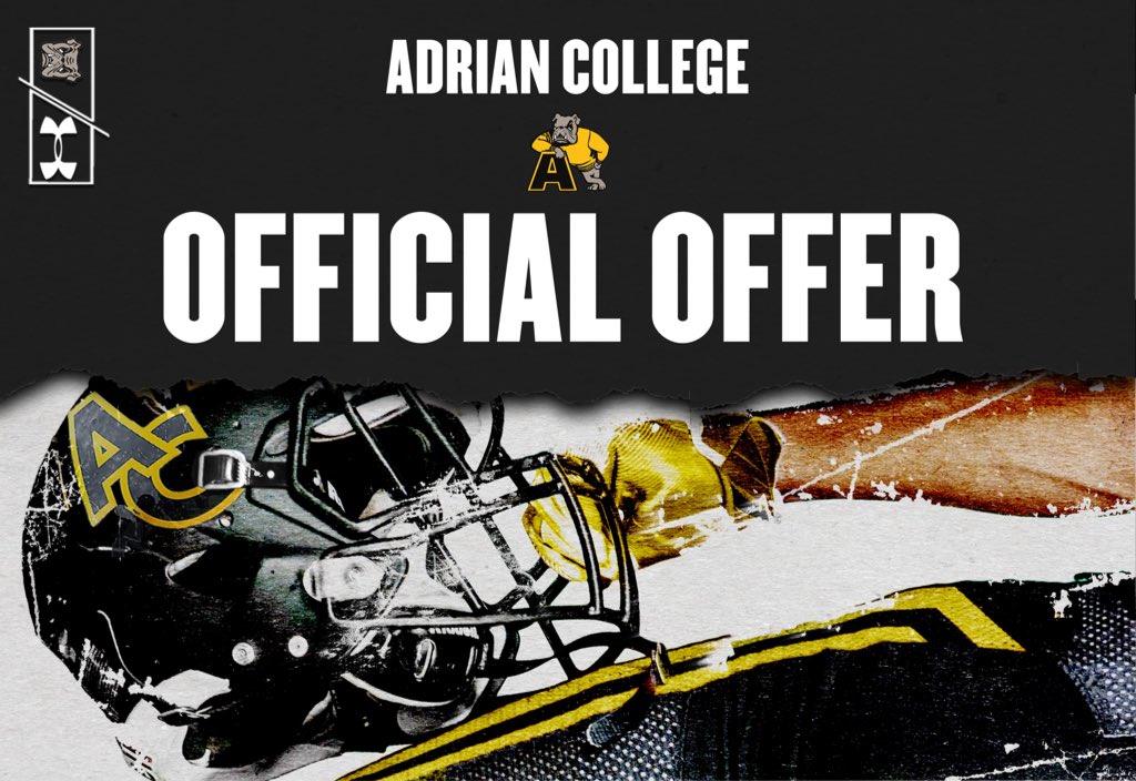 After a great talk with <a href="/Coach_Palka/">Joe Palka</a> and <a href="/JebPalka/">Jeb Palka</a>, I am blessed to received an offer from Adrian! <a href="/AdrianBulldogs/">Adrian College Athletics</a> <a href="/Coach_Ty_Palka/">Tyler Palka</a> <a href="/phil_jacobs16/">Coach Jacobs 🇺🇸</a> <a href="/DreadStrong/">Dexter Athletics</a> <a href="/MichFBFrenzy/">Michigan Prep Frenzy</a> <a href="/MIexposure/">Michigan Exposure</a> <a href="/MichHSsports/">Michigan HS Sports</a> <a href="/statechampsmich/">STATE CHAMPS! Michigan</a> <a href="/PrepRedzoneMI/">Prep Redzone Michigan</a> <a href="/PrepRedzone/">Prep Redzone 🏈</a> <a href="/TheD_Zone/">The D Zone</a> <a href="/alex_pallone/">Alex Pallone</a>