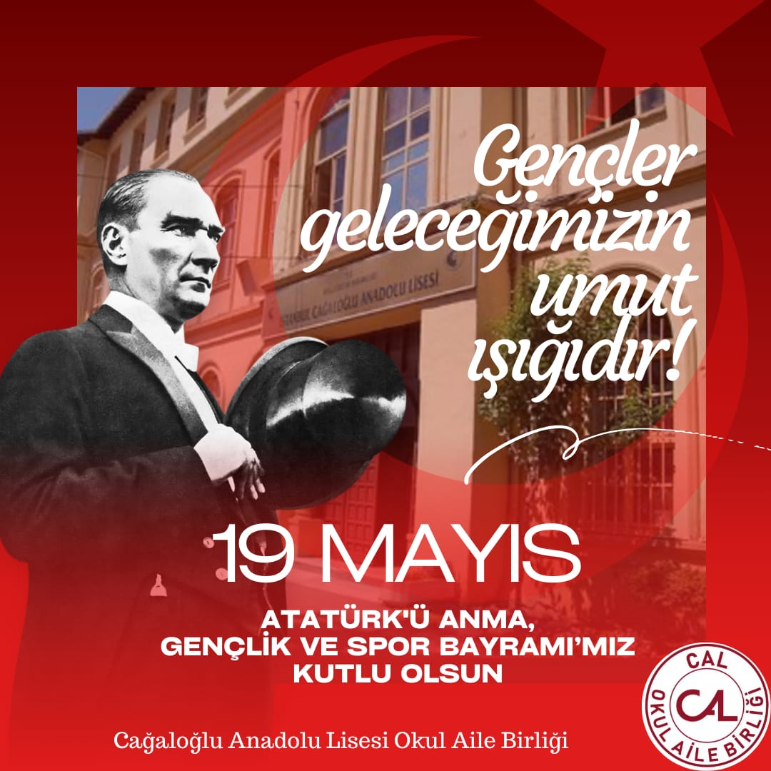 CAGALOGLUOAB's tweet photo. 🇹🇷Kurtuluş Savaşımızın başladığı günü, 19 Mayıs 'ı, ülkemizin gençlerine armağan eden ATA'mızı saygıyla ve özlemle anıyoruz... https://t.co/VHJBTOGCh8