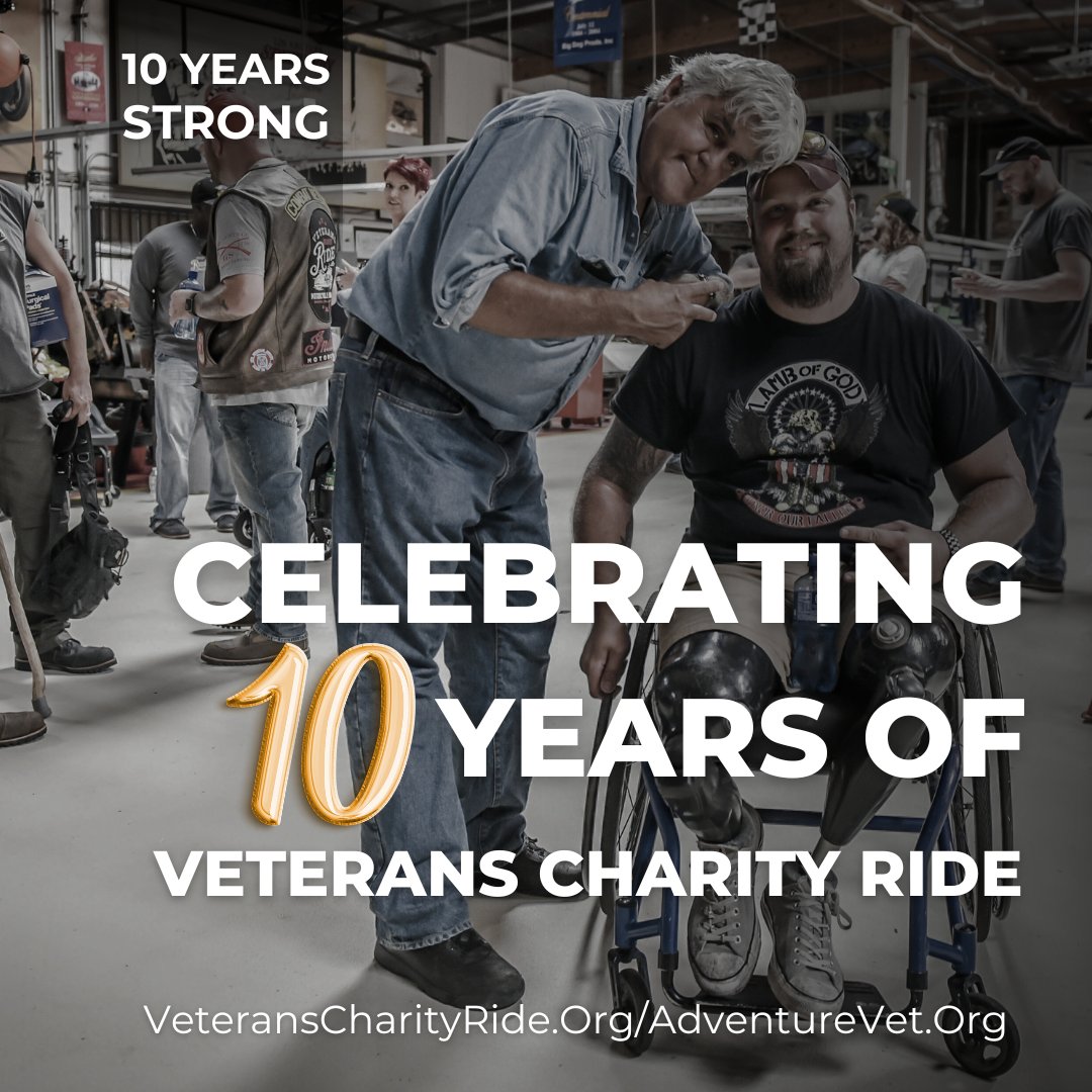 We probably can't thank @jayleno enough...there from the start! 🇺🇲

#VeteransCharityRide #AdventureVet #motorcycles #MotorcycleTherapy #IndianMotorcycle #RussBrownMotorcycleAttorneys