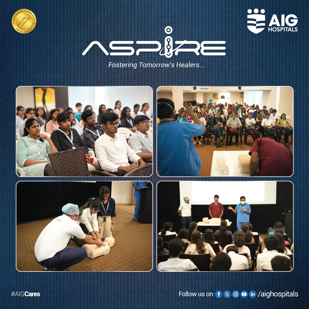 Highlights from the first batch of the AIG Aspire program where several students from senior secondary classes participated in a two-day workshop. The idea is to inspire young minds to take up the medical profession.