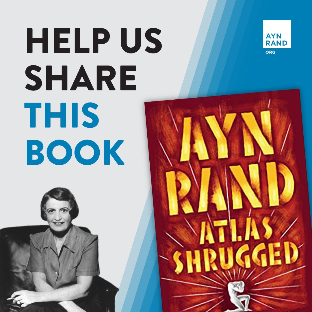 “I read Rand’s Atlas Shrugged at a time when I lacked hope and motivation. Reading it gave me a sense of sole responsibility for the events and shortcomings in my own life.” —Alexis You can help us reach more students like Alexis for as little as $8: hubs.la/Q02xC7Yn0