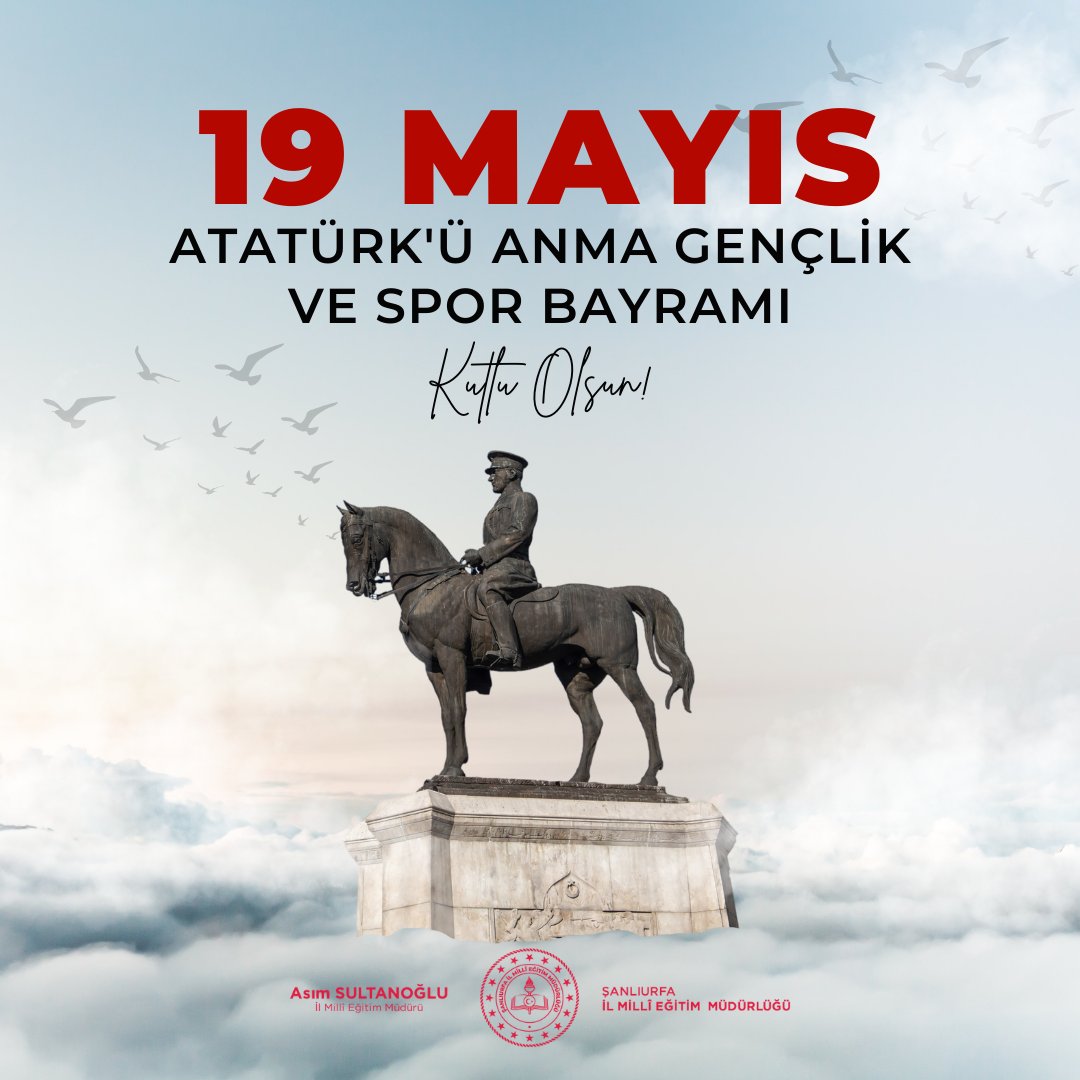 🇹🇷 19 Mayıs, Türkiye Cumhuriyeti'nin kuruluşuna öncülük eden Kurtuluş Savaşı'nın ilk kıvılcımının tarihidir.

Heyecan ve coşkuyla Nice 19 Mayıs’lara… 🇹🇷

19 Mayıs Atatürk’ü Anma,Gençlik ve Spor Bayramımız Kutlu Olsun 🎉