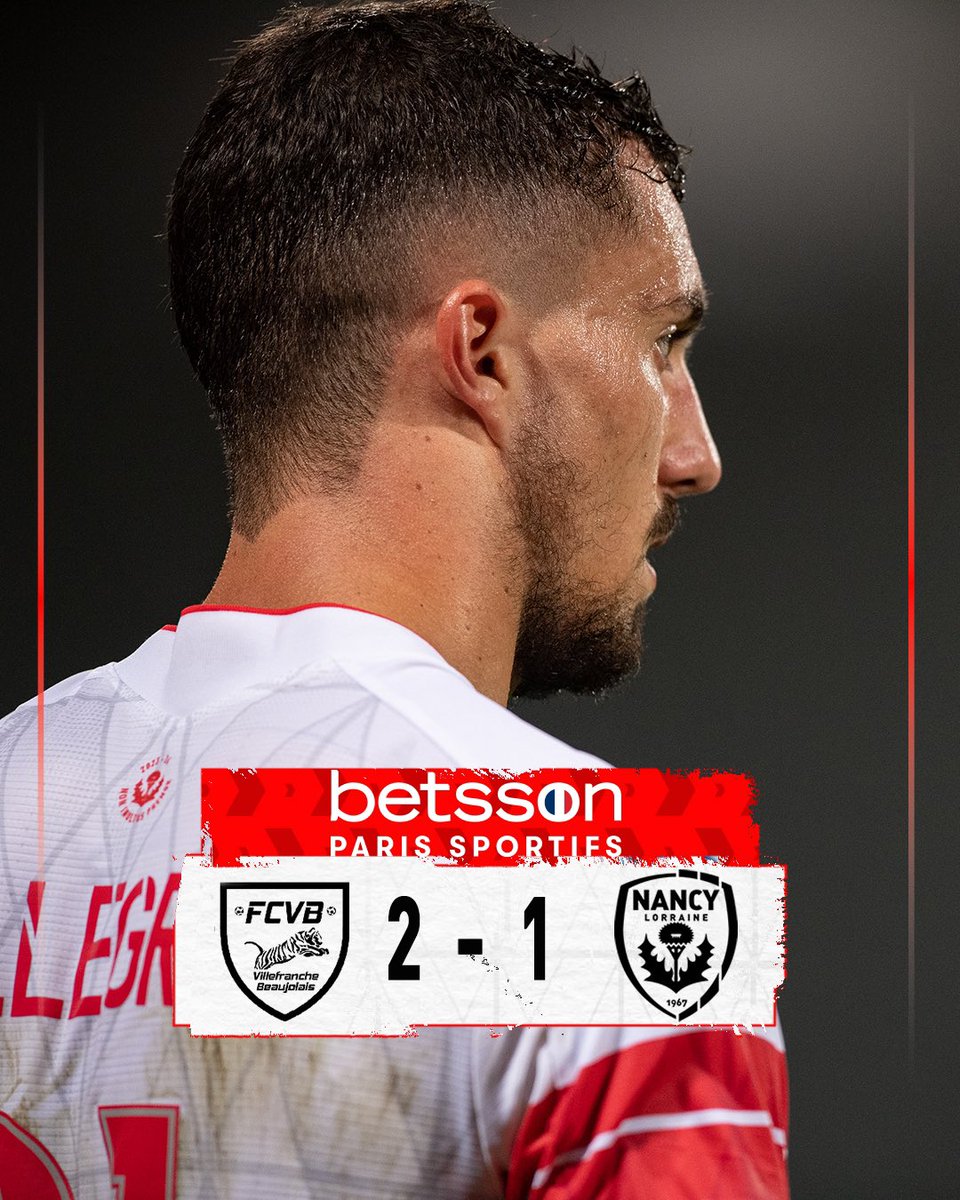 Pour le dernier match de la saison, nos joueurs s’inclinent sur le score de 2-1. Merci à tous pour votre incroyable soutien tout au long de l’année ! 🔴⚪️ DEFAITE… 2-1  Le score du match par @BetssonFR ￼ Téléchargez l’appli et bénéficiez de 10€ offerts ￼ Jusqu’à 100€