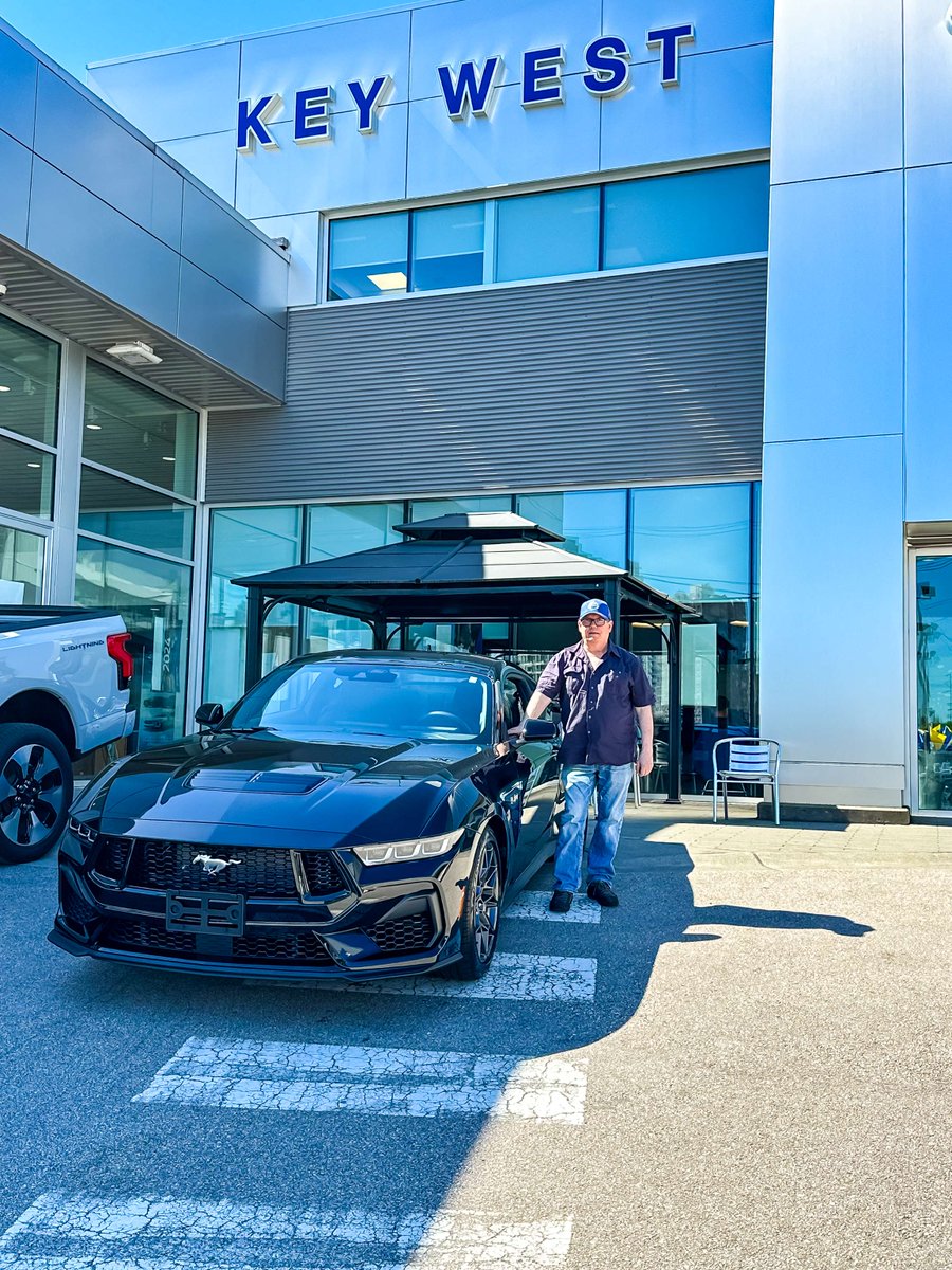 🎉 Big cheers to Richard, making the journey down to get his 2024 Ford Mustang GT! 
🚗 With the guidance from Dola, he traded his 2019 Toyota RAV 4 and could not wait to get his ride and hit the road. Its MUSTANG SEASON!!, he said.

🌟 Enjoy your new whip, Richard! 🎉