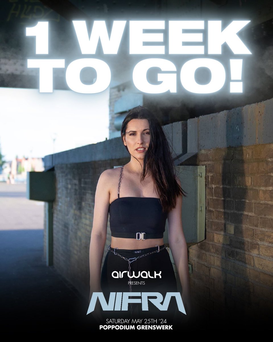 1 WEEK TO GO! ✨ Which track(s) are you hoping @Nifra will play? 😉

Last few tickets: airwalkevents.nl/event/nifra/