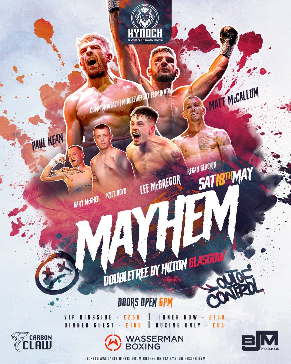 🚨 Tickets Available 🚨 We are pleased to announce that £65 tickets will be available to purchase on the door at the Doubletree by Hilton for this evening's action up until 8pm.🙌 The Undisputed Heavyweight Title clash will also be screened in the immediate aftermath.👊