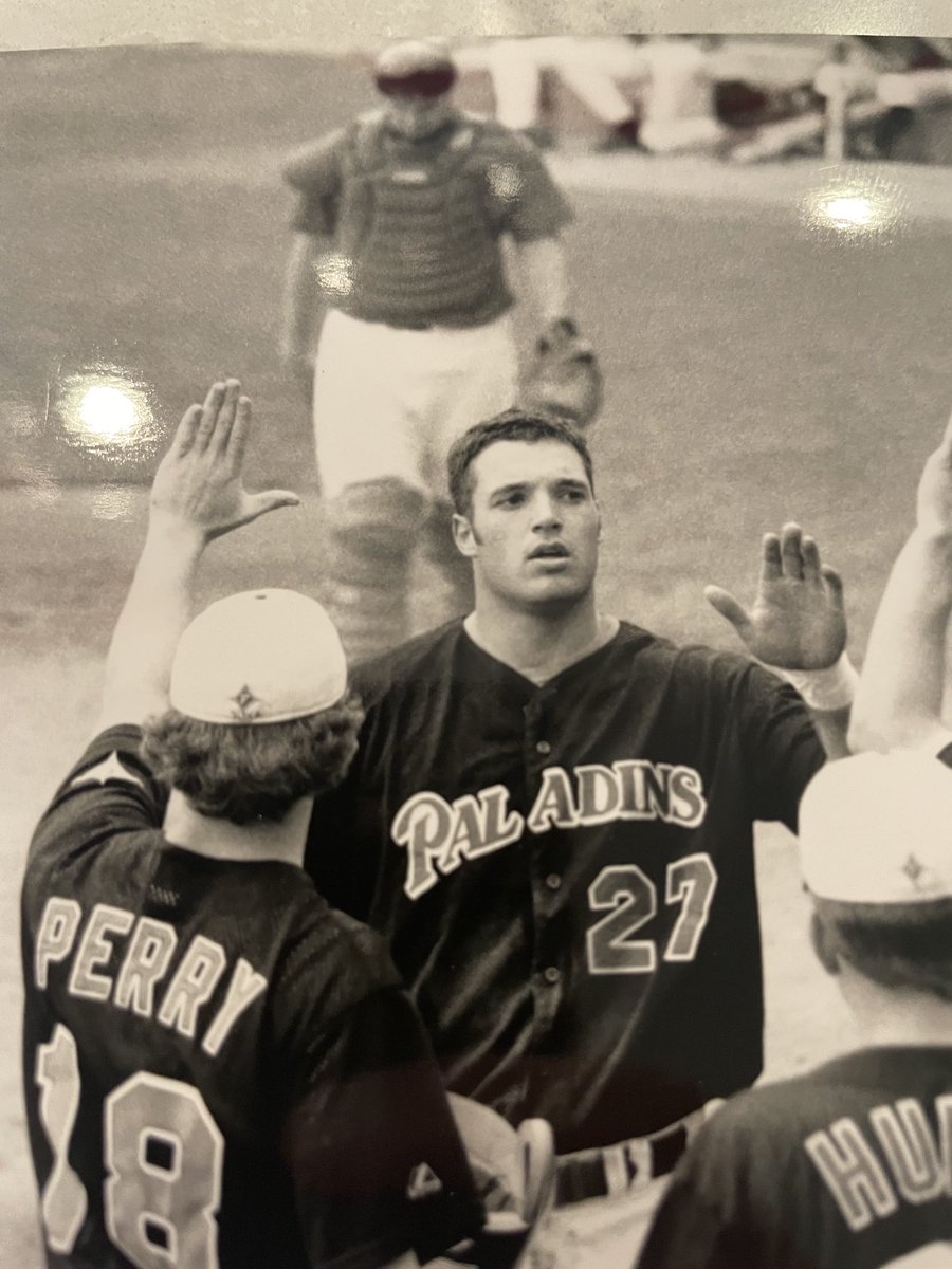 Let’s keep ⁦@FurmanBaseball⁩ circulating until ⁦@FurmanU⁩ brings back the program.
Here’s the ultimate teammate, Dominic “Dom” Franchini.
He was a very productive hitter and a 4 year starter at 1B.
Dom was a typical college baseball player on a partial scholarship.