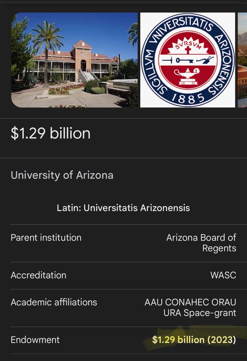 @ActifyPress The HSIs and AANAPIS are double dipping in a big way considering the majority of those schools are PWIs like @uarizona and @GoBEARCATS

No HBCU has a billion dollar endowment.