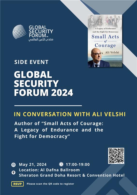 We're pleased to announce this GSF side event in conversation with Ali Velshi, discussing his new book 'Small Acts of Courage: A Legacy of Endurance and the Fight for Democracy' on May 21.

#GSF2024 @AliVelshi