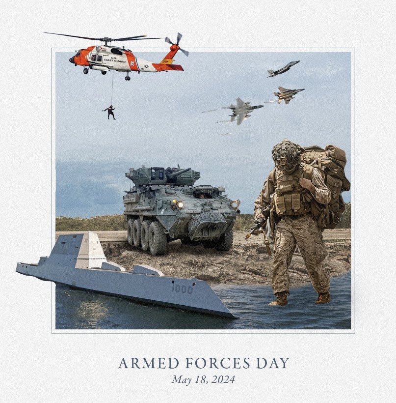 On #ArmedForcesDay, we thank and honor the men and women in uniform that serve our country bravely each day, protecting our land, seas, and skies. We are forever indebted to you for your sacrifice.