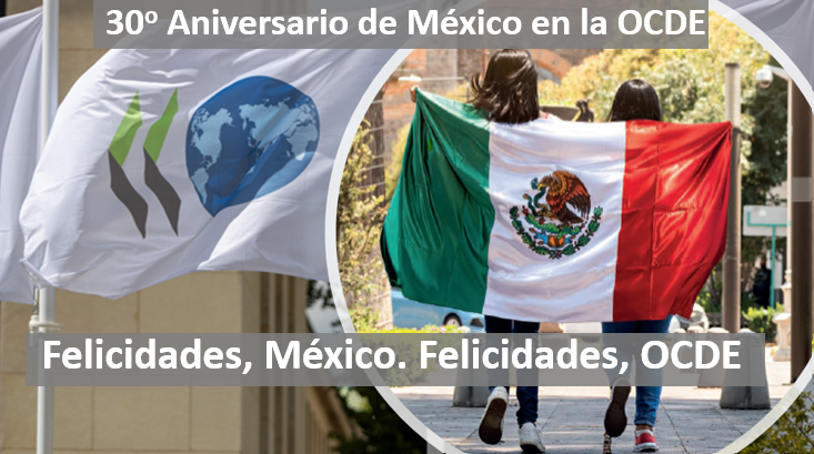 📢México cumple 30 años como miembro de la OCDE, aportando nuevos temas y perspectivas a la agenda de la OCDE. La OCDE trabaja con el Gobierno de 🇲🇽, para ayudar a mejorar el bienestar de los mexicanos a través de mejores políticas para una vida mejor ➡️brnw.ch/21wJUvK