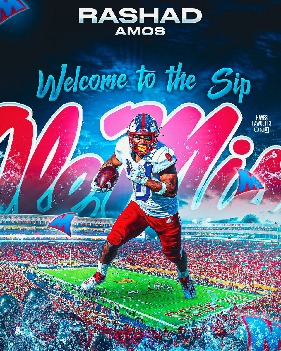 BREAKING: Former Miami (OH) RB Rashad Amos has Flipped his Transfer Commitment from Colorado to Ole Miss, he tells @on3sports Rushed for 1,075 yards & 13 TDs in 2023 Will have 2 years of eligibility remaining on3.com/db/rashad-amos…