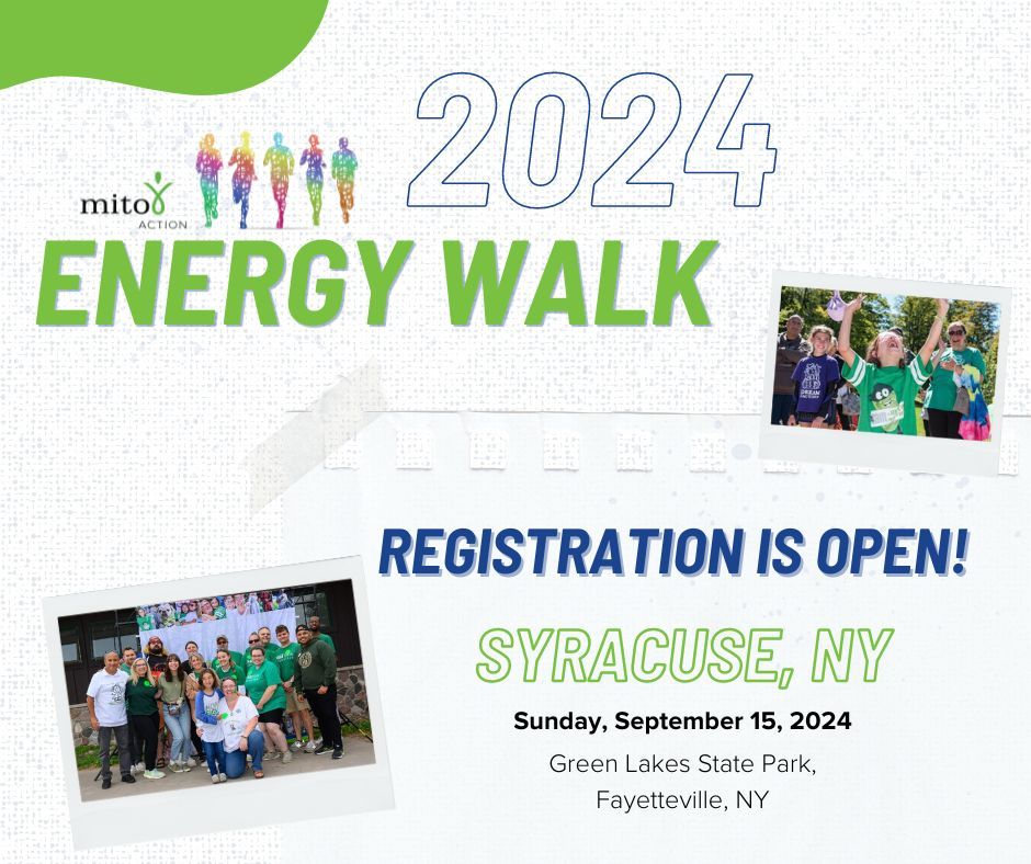 Join us in Syracuse, NY this fall for 1 of our 5 MitoAction Energy Walks! Syracuse has a walk and a 5k race at their event so whether you’re walking, running, or just looking to have a great day while supporting a wonderful cause, use the link to register! buff.ly/4bonirP