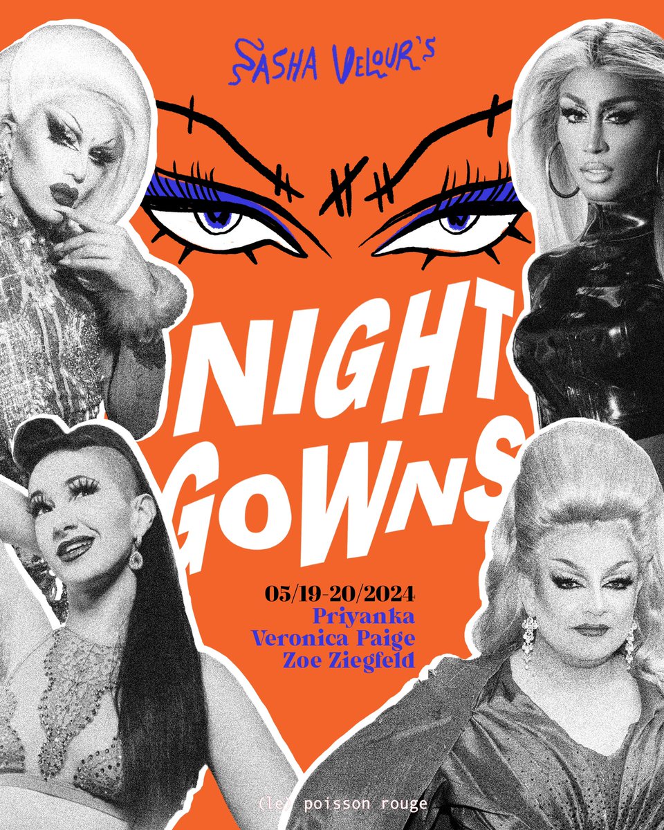 Tomorrow and Monday!! Sold-out NightGowns with @thequeenpri @ZoeZiegfeld and Veronica Paige! #liveatlpr