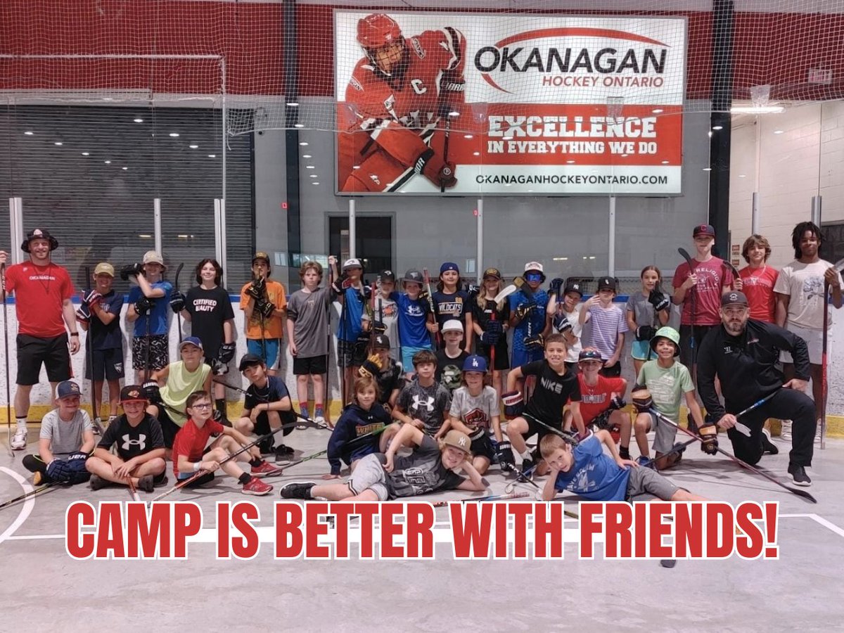 Join our Summer Hockey Camps with your friends! 🏒 Contact us about our group rates for groups of 10+ players at: paulpascuzzi@okanaganhockey.com Register now to train smarter, play harder, and conquer the competition! 🏒 Complete details & registration: okanaganhockey.com/camps/whitby/