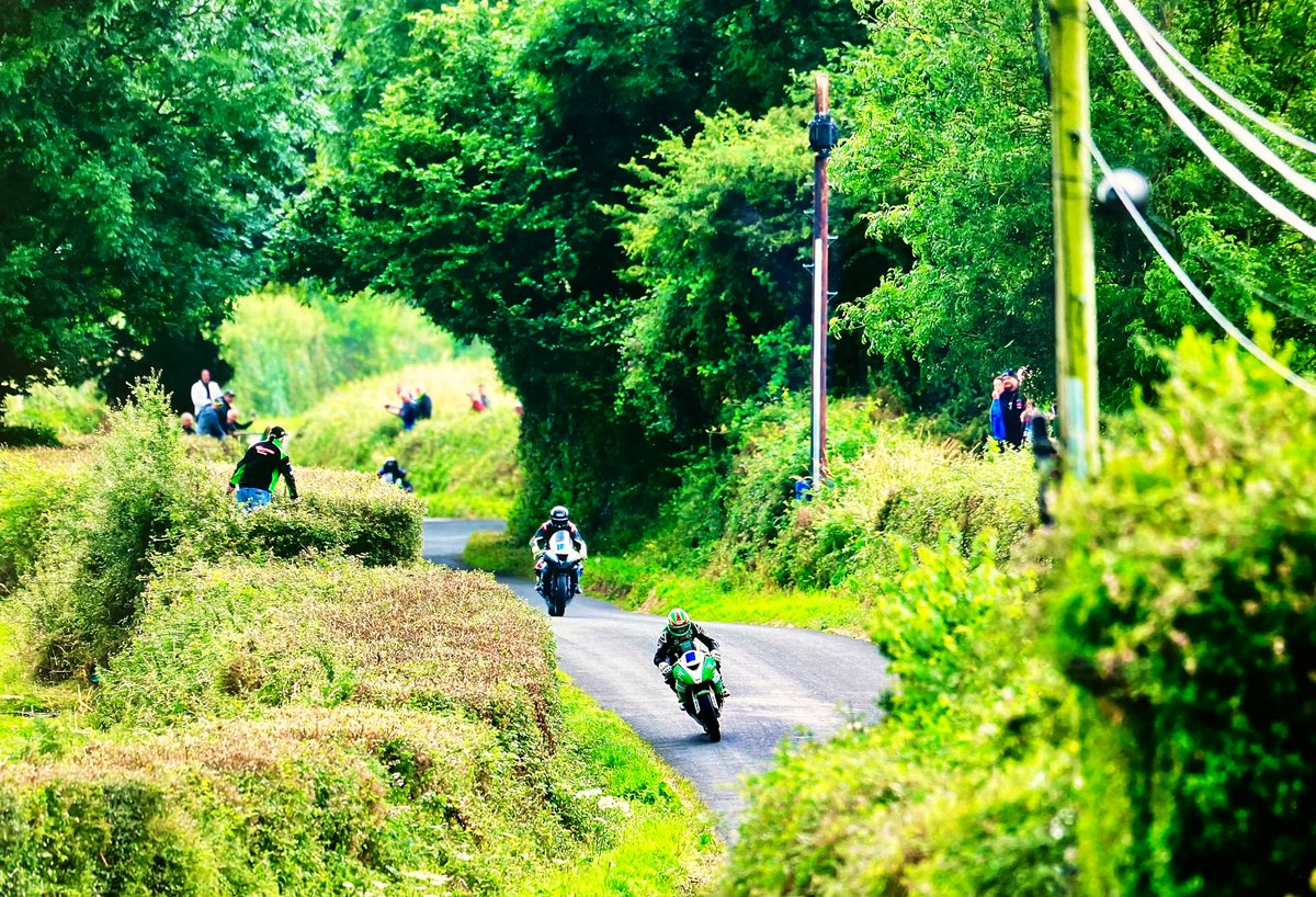 The wee Irish roads. Nestled in greenery.