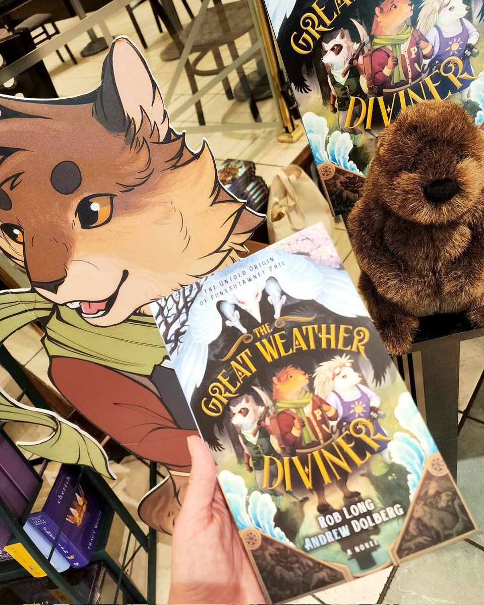 _NaviTheFairy's tweet photo. There's nothing I like better than going to the bookstore intending to get one thing and seeing an authors table inside fully convinced to read their book now.

A groundhog day retelling with the CUTEST version of Punxsutawney Phil? Don't mind if I do.

Thank you @asdolberg!! https://t.co/sYI6fQoVDH