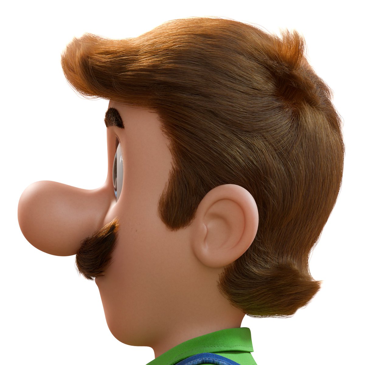 Awesome3D_'s tweet photo. I've finished making Luigi's hair! It's not perfect, but it's good enough for me. #b3d #Mario #Luigi https://t.co/KwOP7e5wXO