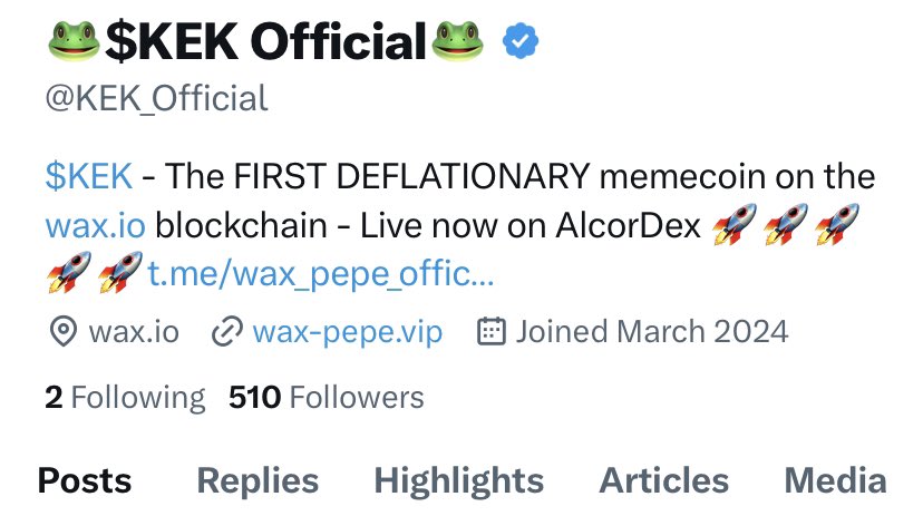 Thx elon #verified #waxp #ton #oasys #skale