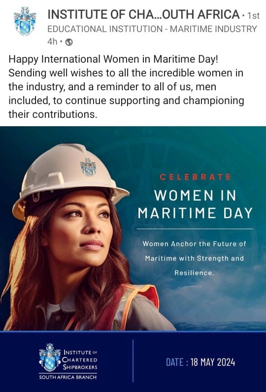 To all the women out there in the Maritime industry ❤️and those aspiring too! #womeninmaritime