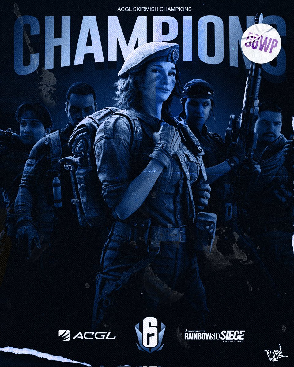 ▶️ ACGL SKIRMISH CHAMPS 🔵⚪️ ➡️ Back in the Skirmish and reclaims their title ladies & gents ➡️ Massive s/o to the Problemz stack taking V.R to the end❕️ 🏆 Vegaro.Romani 🎮 GGWP allround‼️ Let's keep pushing these numbers #R6ZA back yourselves and back the scene