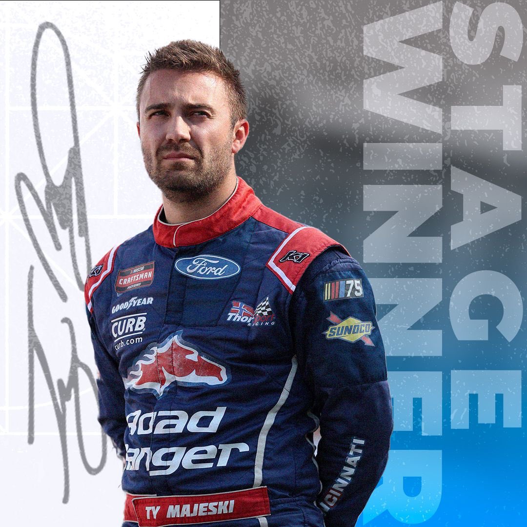 .@TyMajeski secures the stage 1 win🔥🔥 #fordperformance | #wrightbrand250