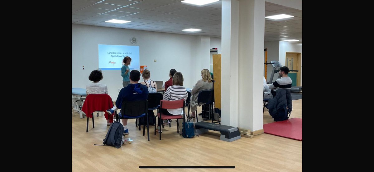 Great day in Middlesbrough teaching on the @AStretch_Physio axial spondyloarthritis workshop. Again a huge thank you to our patient volunteers who shared their personal experiences of ax SpA @NASSexercise @JennyElkins15