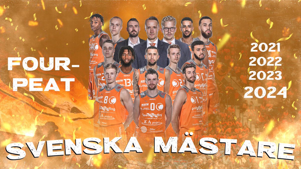 🏆 SM-GULD! 🏆

Four-peat. 
Norrköping Dolphins är svenska mästare för fjärde året i rad. 

#förNorrköping | #dolphinsbasket