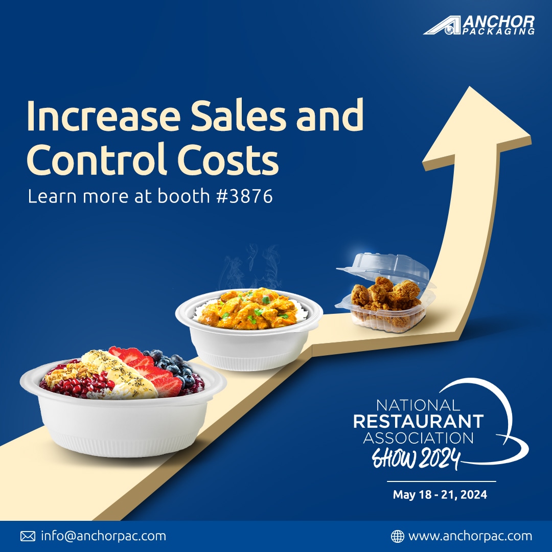 AnchorPackaging's tweet image. Packaging that performs is your partner for protecting the customer experience &amp;amp; your bottom line

➡️ Increase labor efficiency
➡️ Boost margins
➡️ Create repeat traffic

We look forward to showing you how. Come see us at booth #3876 

#2024RestaurantShow #PackagingThatPerforms