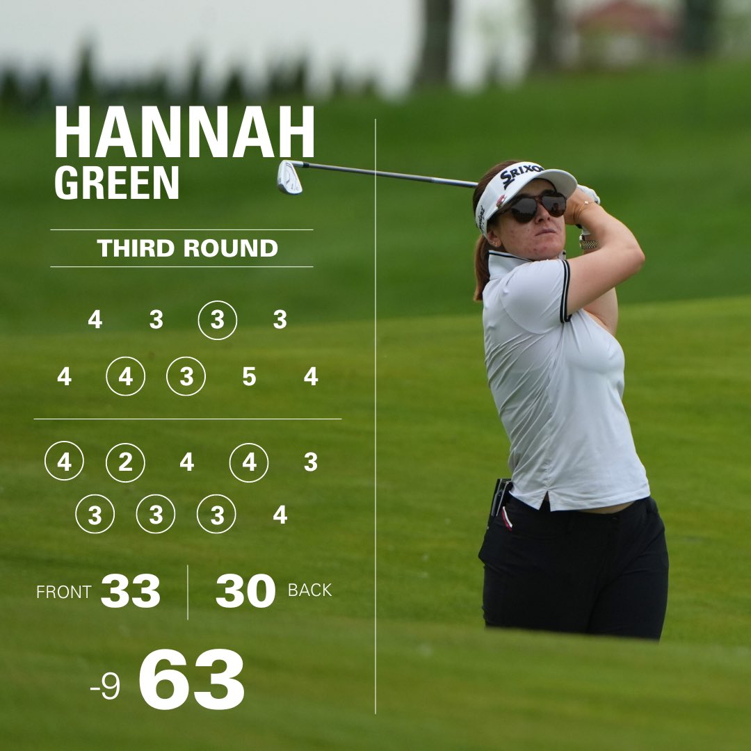 .@hannahgreengolf kicked the weekend off with a scorcher 🔥