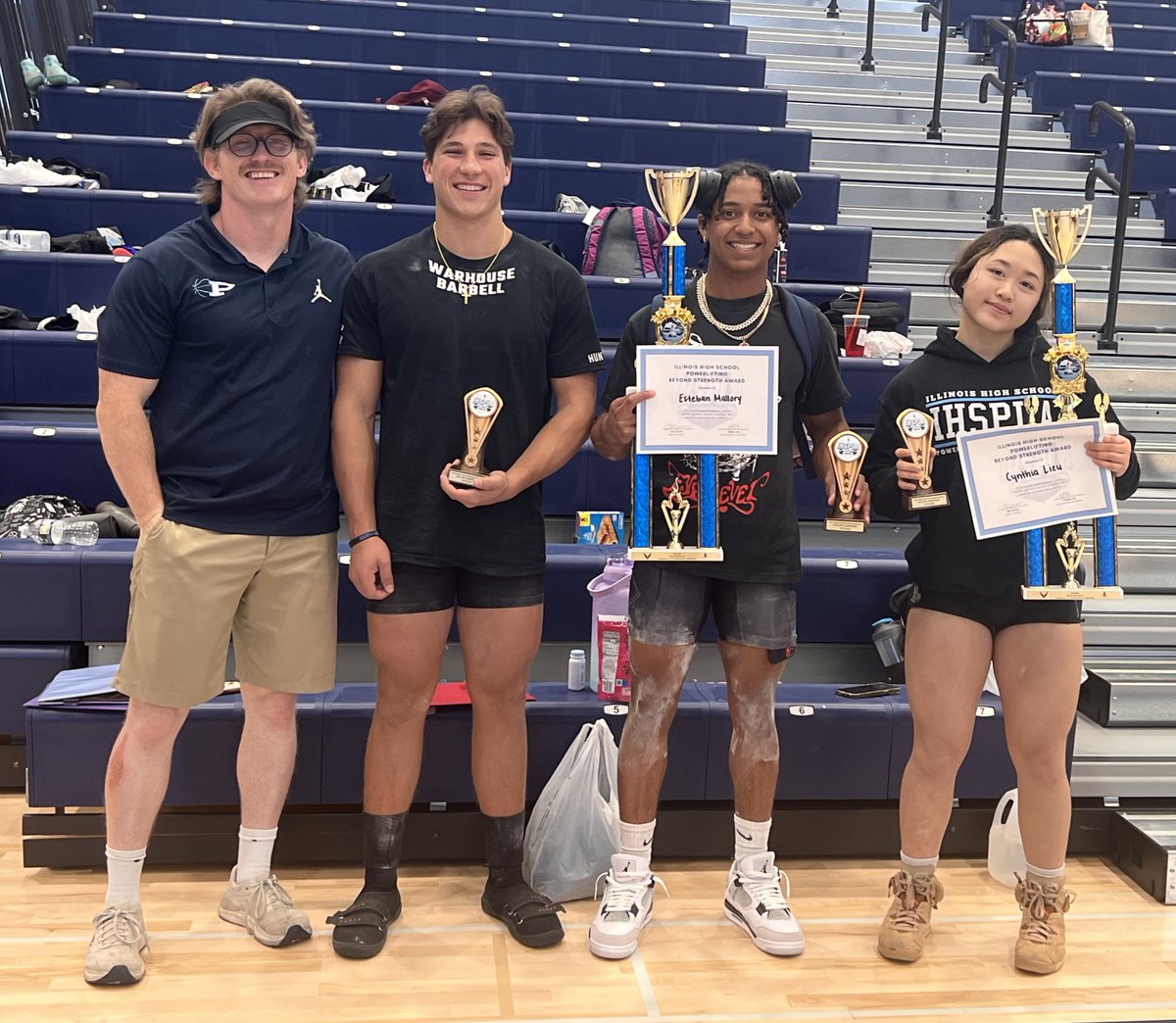 Got to watch the former squad straight kill it today at the <a href="/IHSPLA/">IllinoisPowerlifting</a> 1A State Meet! 3 competitors. 3 State Champs! Both the Men’s and Women’s Best Lifters!