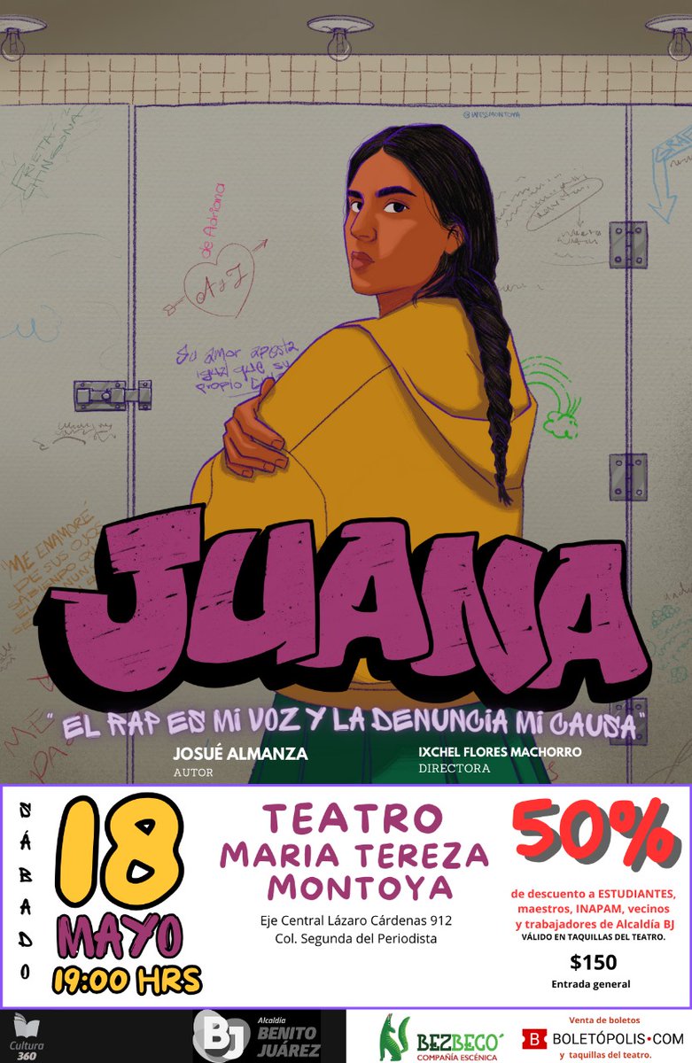 Hoy sábado 18 de mayo! #juanacachonda 
El Rap es mi voz y la denuncia mi causa.
#LeyOlimpia #violenciadigital