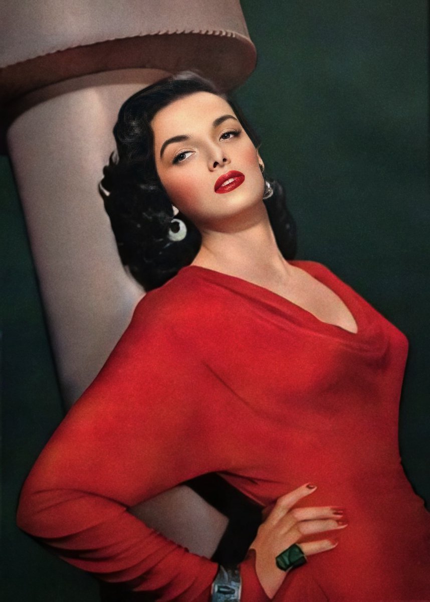 Striking Jane Russell was an expert at stealing hearts and defying gravity in the 1940s and 50s.