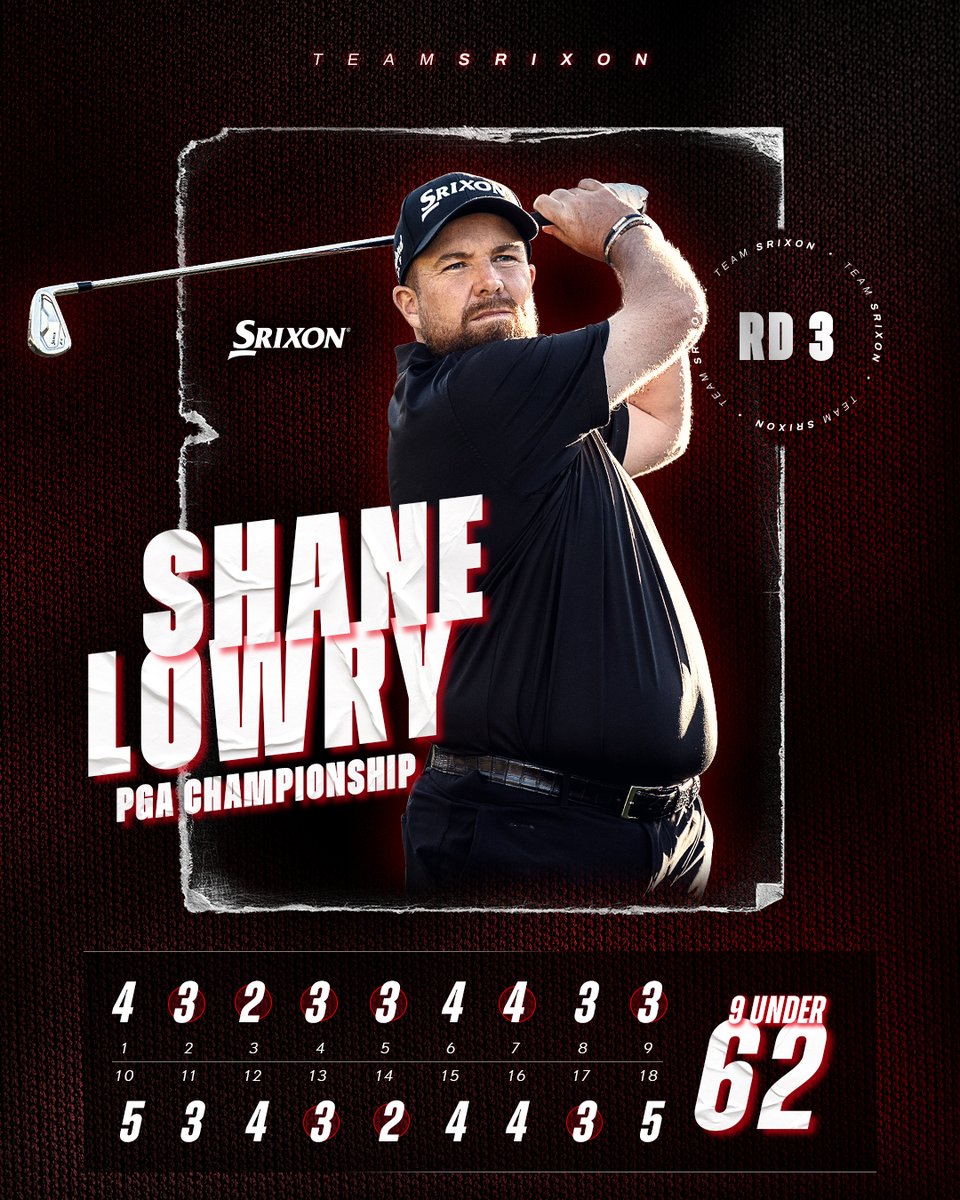 .@ShaneLowryGolf makes major moves on moving day scoring 9 birdies In round 3. #TeamSrixon