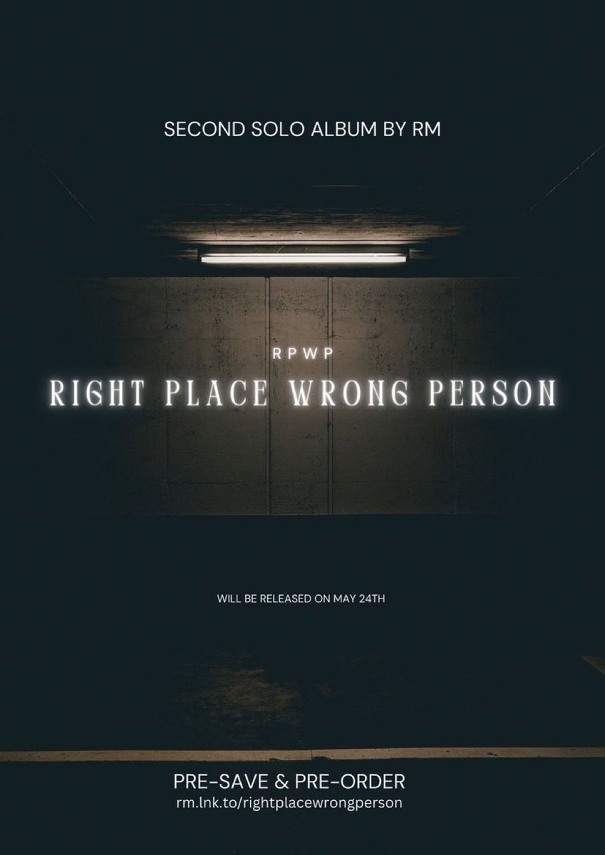 The end of an era. You know who is far from retirement? RM of BTS 

🗓️ 'LOST'  — New single by RM of BTS out May 24  

📷 'Right place wrong person' — New Album by RM of BTS out May 24