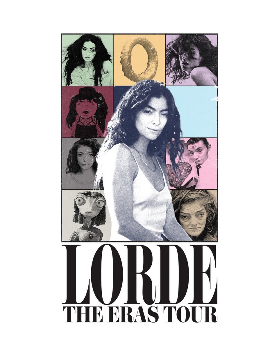 Lorde for her 'The Eras Tour' poster❤️