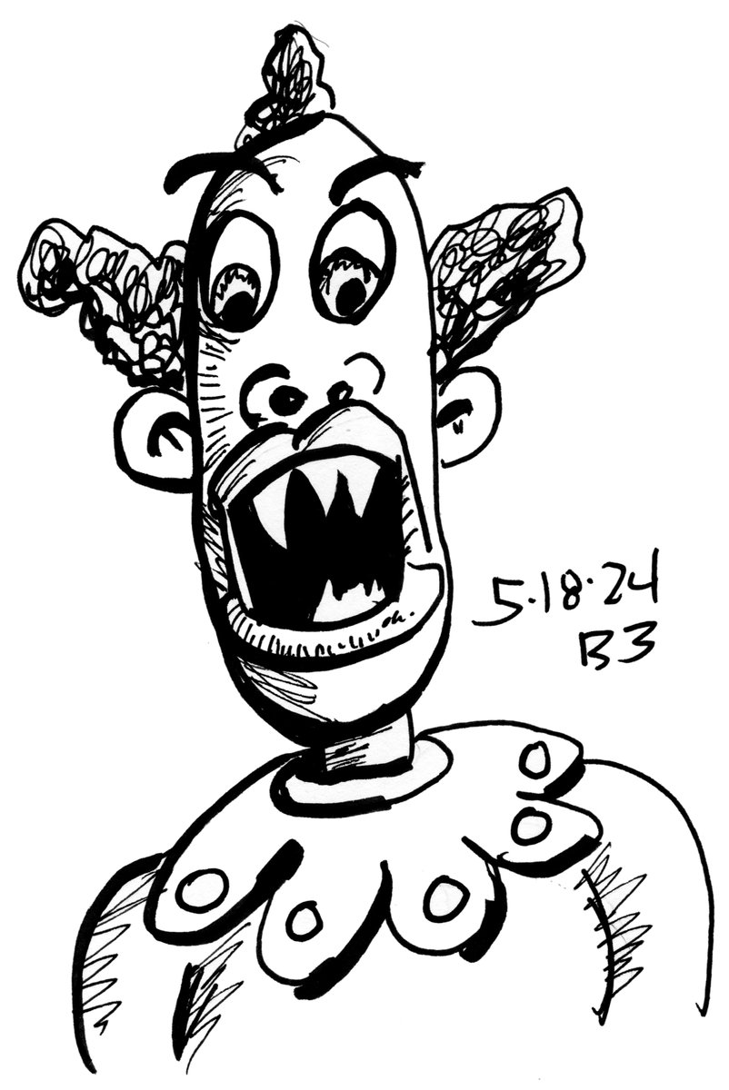 Bitey the Clown!!!

#Doodle #DailyDoodle #draw