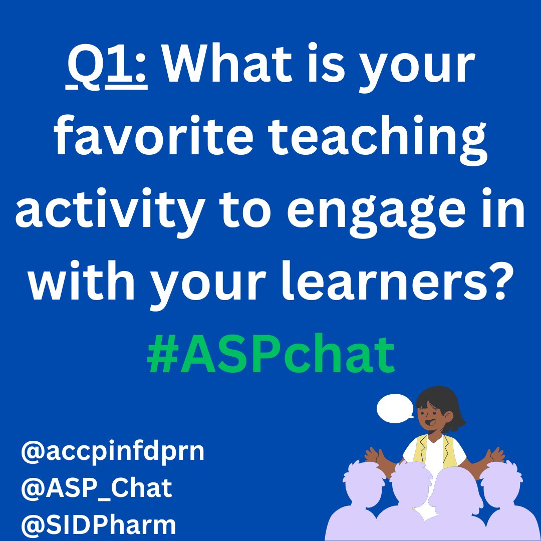 Share your response below &amp; remember to tag it with #ASPchat 🤓🧫📚

@asp_chat
@sidpharm