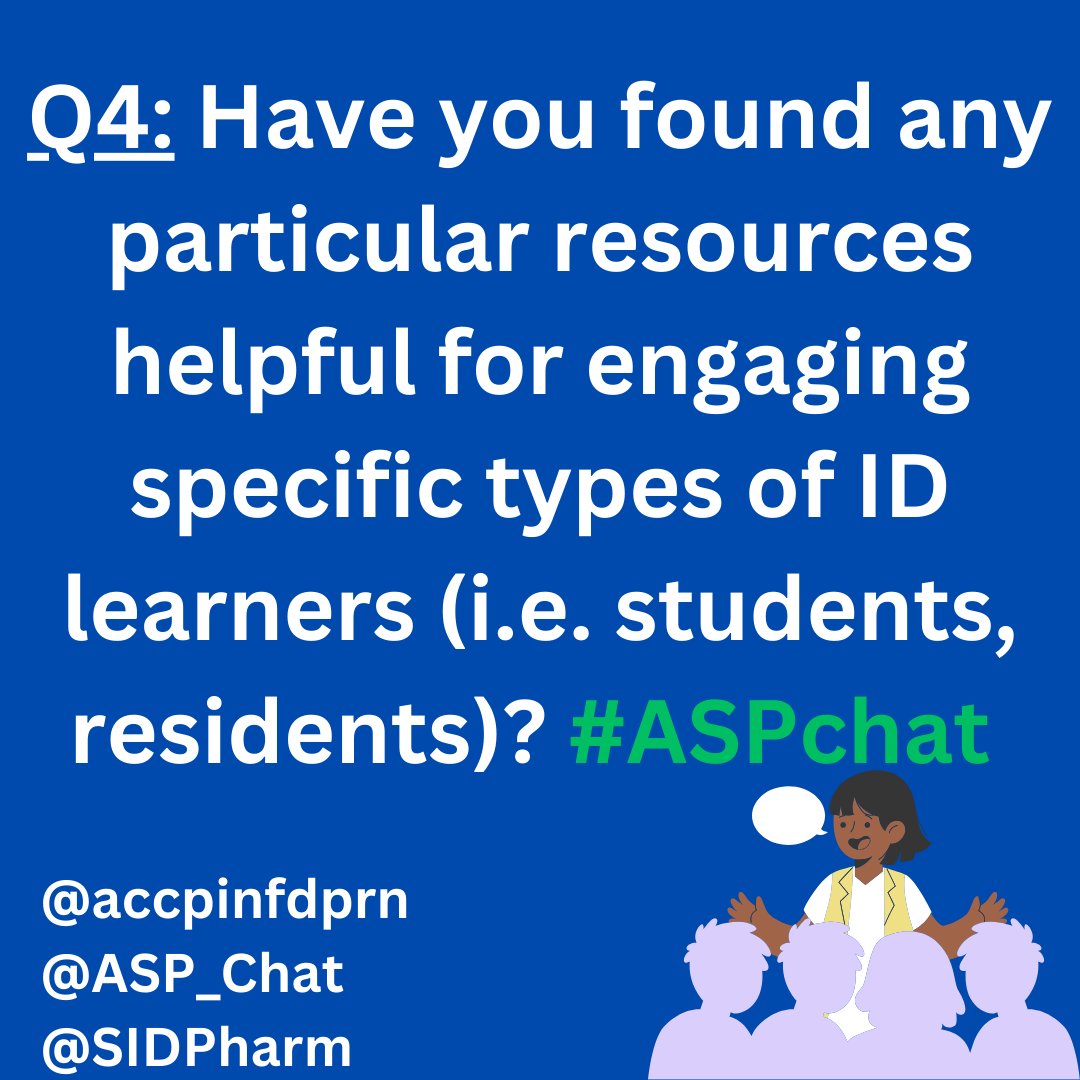 Share your response below &amp; remember to tag it with #ASPchat 🤓🧫📚

@asp_chat
@sidpharm